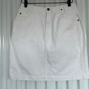 Lizwear White Denim Skirt